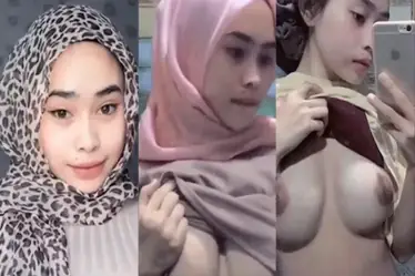 Hijab Pink Cantik Pamer Tubuh Mulus